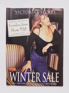 Victoria's Secret Winter Sale 1994 Catalog Winter Fashion Lingerie Vintage